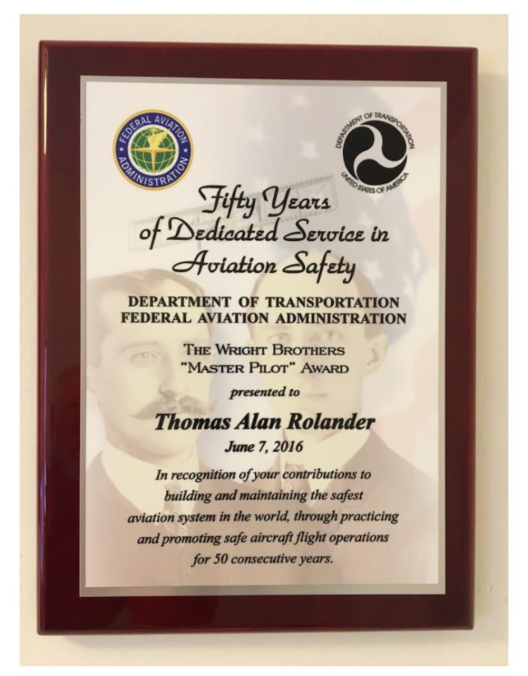 Master Pilot Award
